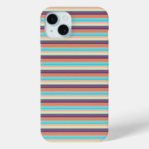 Coque Case-Mate iPhone Jolies rayures bleues marron