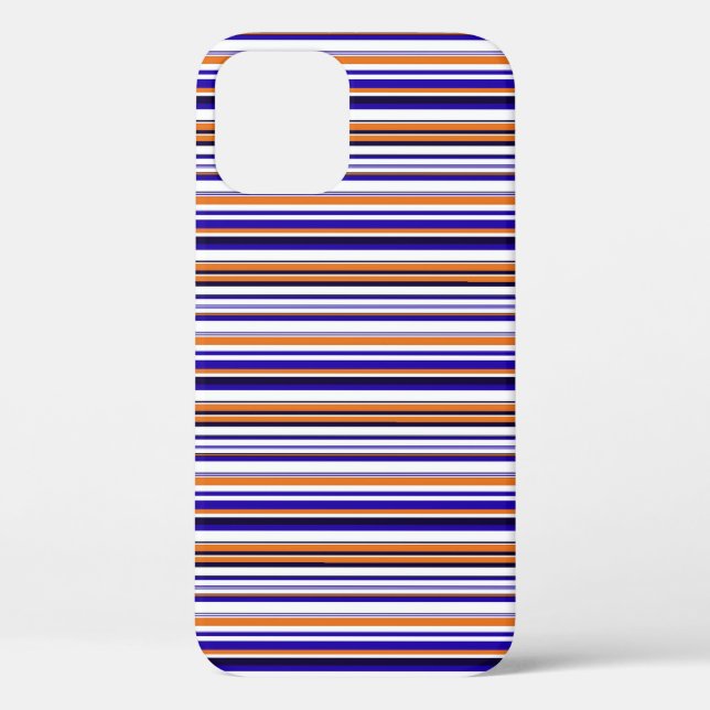Coques Case-Mate iPhone Jolies rayures bleues orange (Verso)