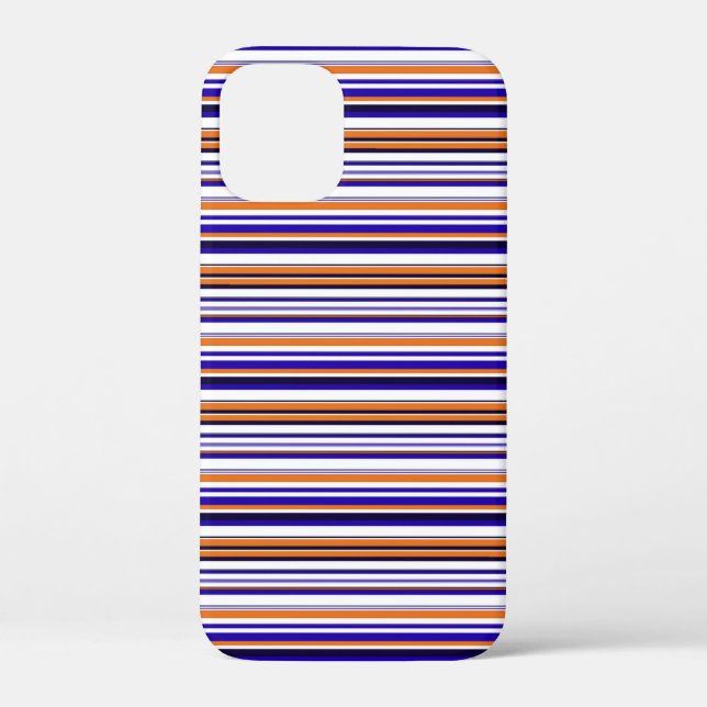 Coques Case-Mate iPhone Jolies rayures bleues orange (Verso)