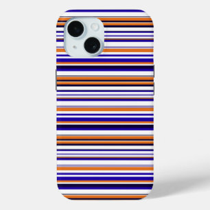 Coque Case-Mate iPhone Jolies rayures bleues orange