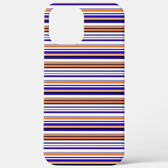 Coques Case-Mate iPhone Jolies rayures bleues orange (Verso)