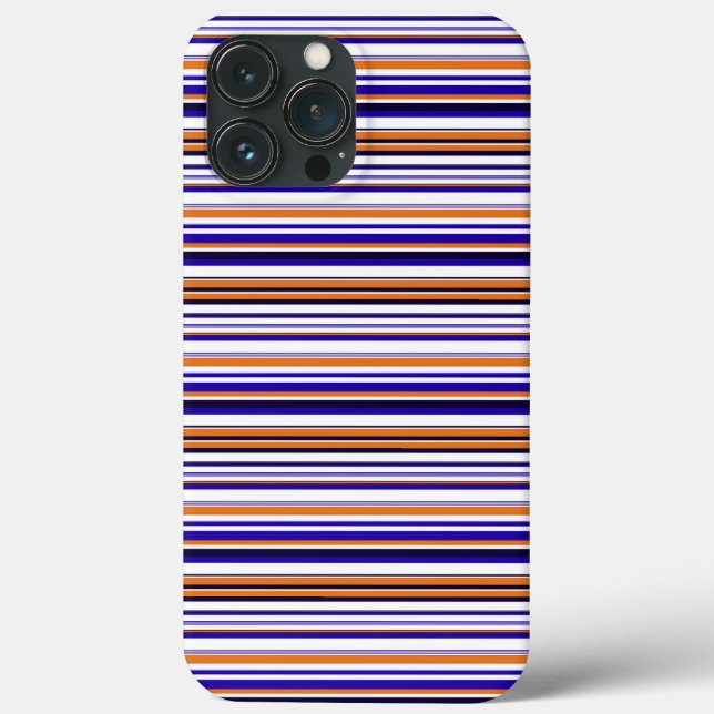 Coques Case-Mate iPhone Jolies rayures bleues orange (Verso)