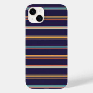 Coque Case-Mate iPhone Jolies rayures bleues rétro
