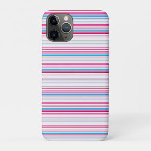 Case-Mate iPhone Case Jolies rayures bleues roses