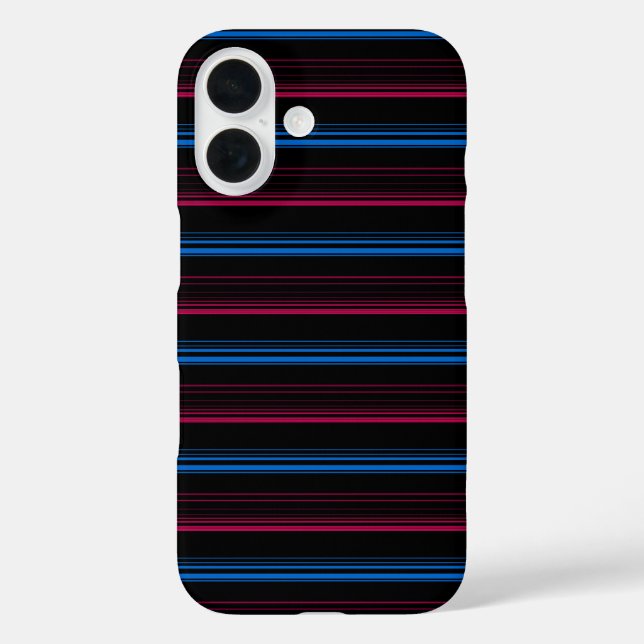 Coques Case-Mate iPhone Jolies rayures bleues roses  (Verso)