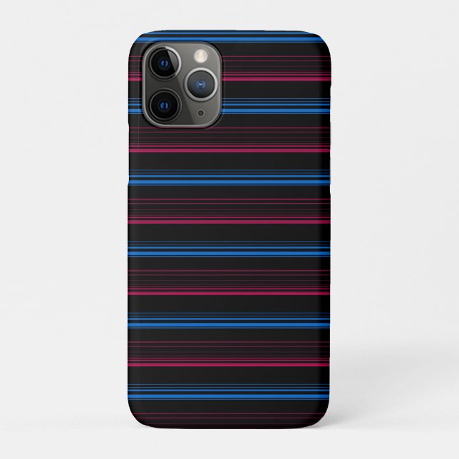 Coques Case-Mate iPhone Jolies rayures bleues roses  (Dos)