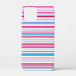 Case-Mate iPhone Case Jolies rayures bleues roses