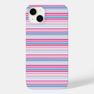 Coque Case-Mate iPhone Jolies rayures bleues roses