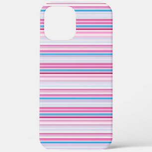 Case-Mate iPhone Case Jolies rayures bleues roses