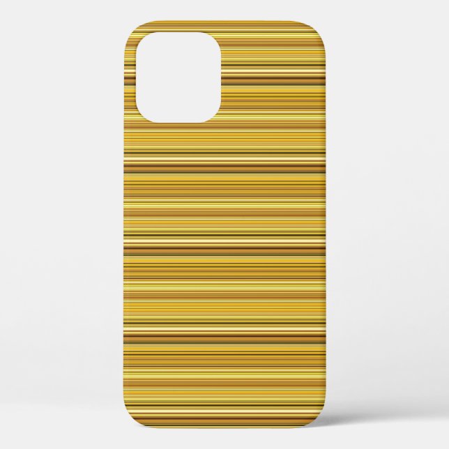 Coques Case-Mate iPhone Jolies rayures brunes dorées (Verso)
