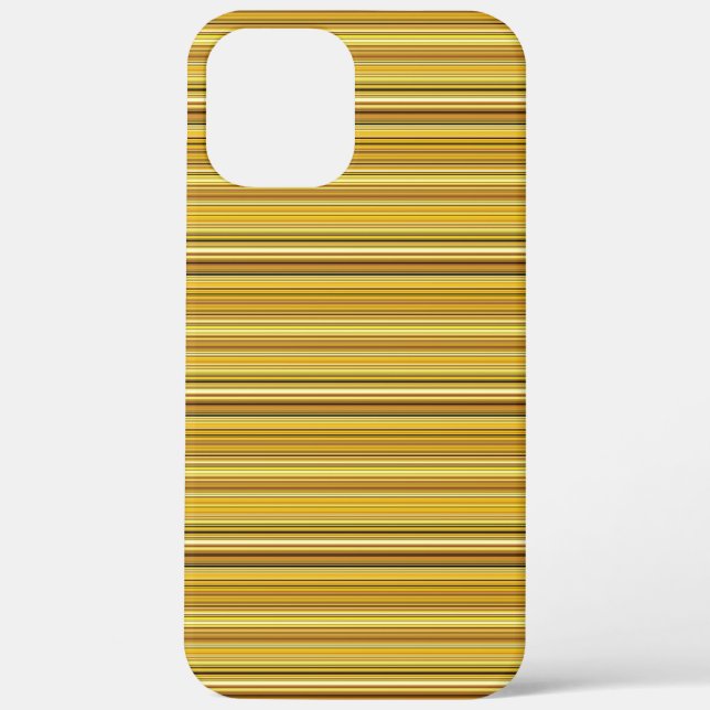 Coques Case-Mate iPhone Jolies rayures brunes dorées (Verso)