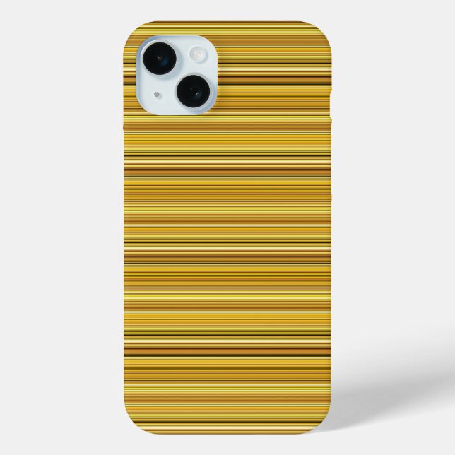 Coques Case-Mate iPhone Jolies rayures brunes dorées (Verso)
