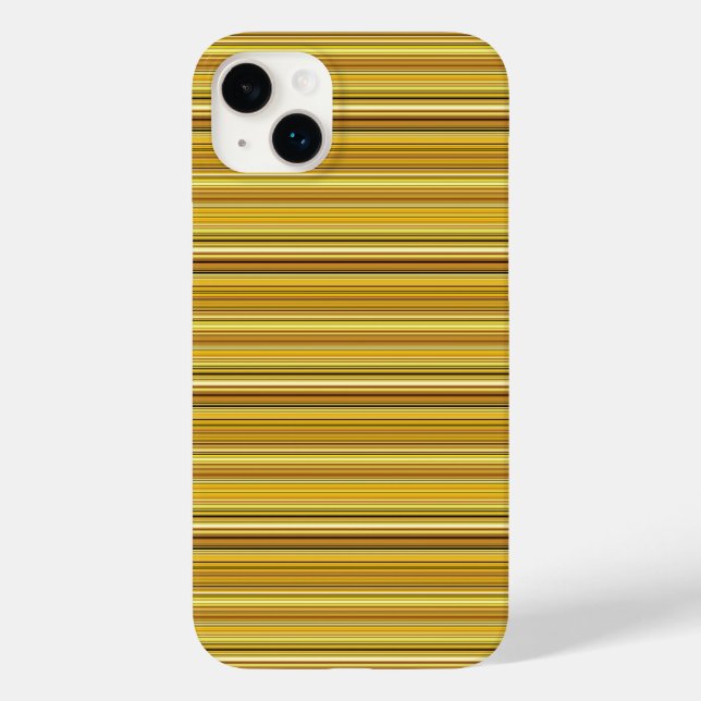 Coques Case-Mate iPhone Jolies rayures brunes dorées (Verso)