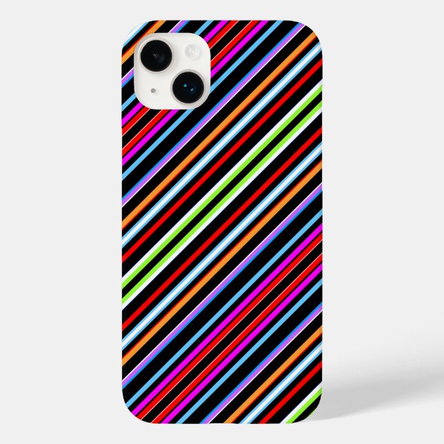 Coques Case-Mate iPhone Jolies rayures colorées (Verso)