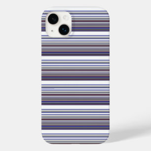 Coque Case-Mate iPhone Jolies rayures grises bleues modernes