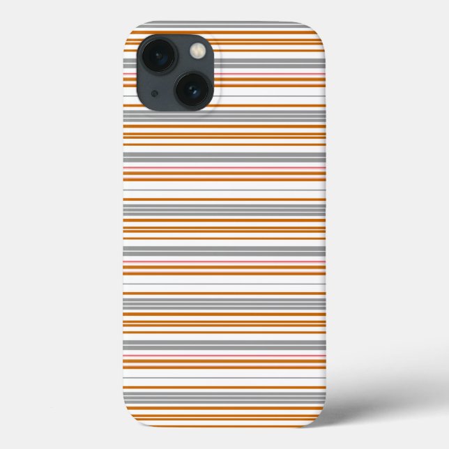 Coques Case-Mate iPhone Jolies rayures grises marron (Verso)