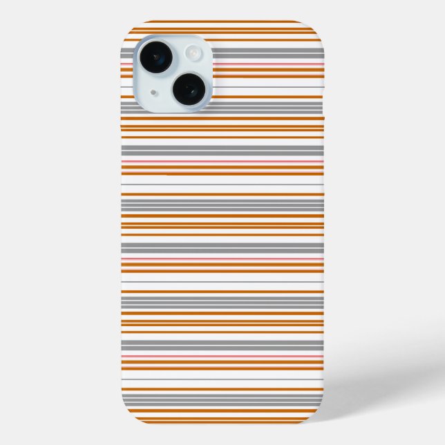 Coques Case-Mate iPhone Jolies rayures grises marron (Verso)
