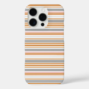 Coque iPhone 16 Pro Jolies rayures grises marron