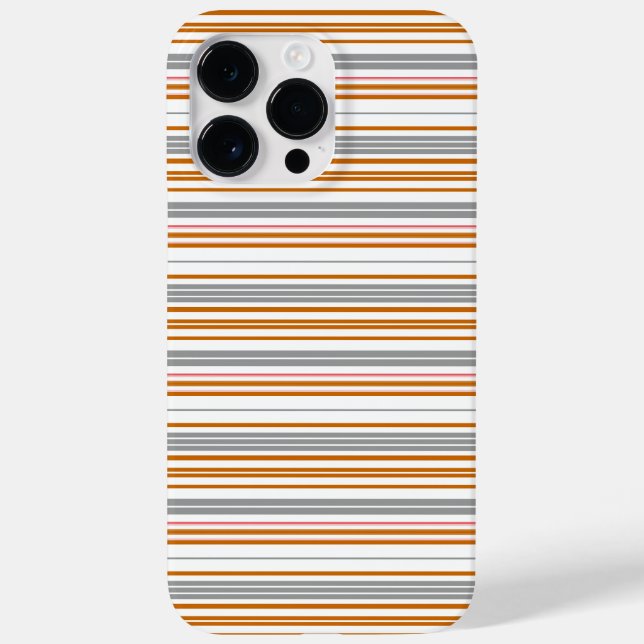 Coques Case-Mate iPhone Jolies rayures grises marron (Verso)