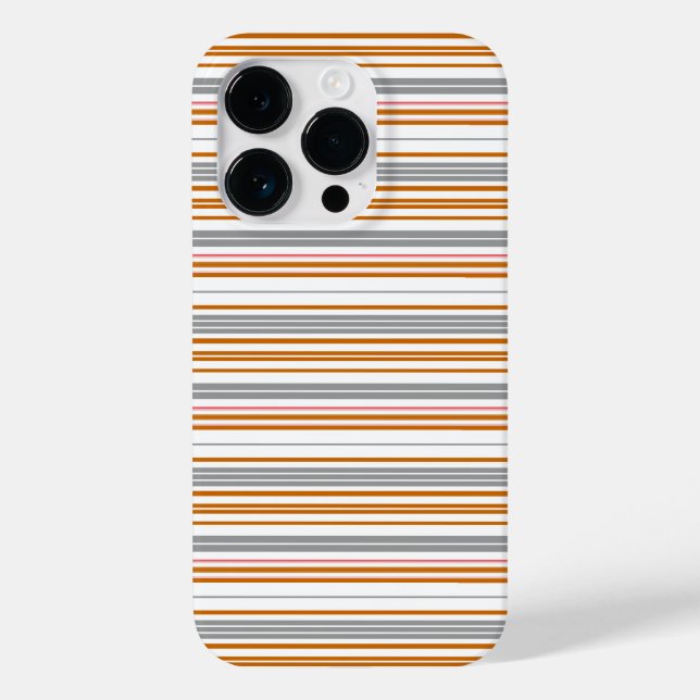 Coques Case-Mate iPhone Jolies rayures grises marron (Verso)