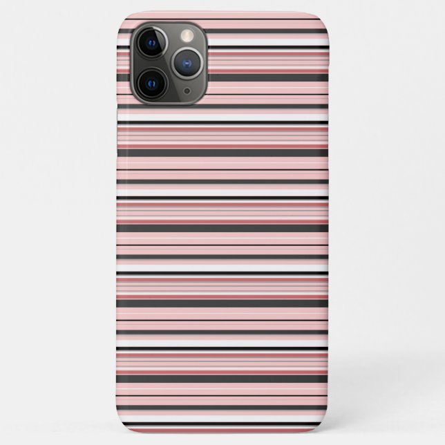 Coques Case-Mate iPhone Jolies rayures grises roses (Dos)