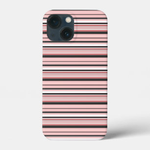 Case-Mate iPhone Case Jolies rayures grises roses