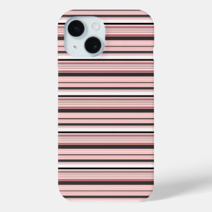 Coque Case-Mate iPhone Jolies rayures grises roses