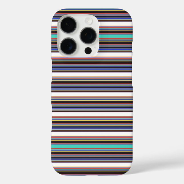Coques Case-Mate iPhone Jolies rayures noir bleu (Verso)