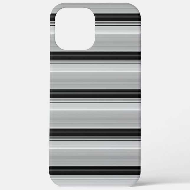 Coques Case-Mate iPhone Jolies rayures noir gris (Verso)
