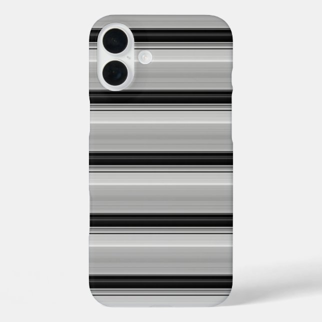 Coques Case-Mate iPhone Jolies rayures noir gris (Verso)