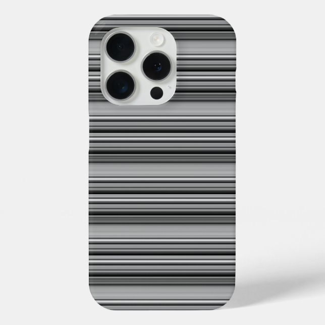 Coques Case-Mate iPhone Jolies rayures noir gris  (Verso)