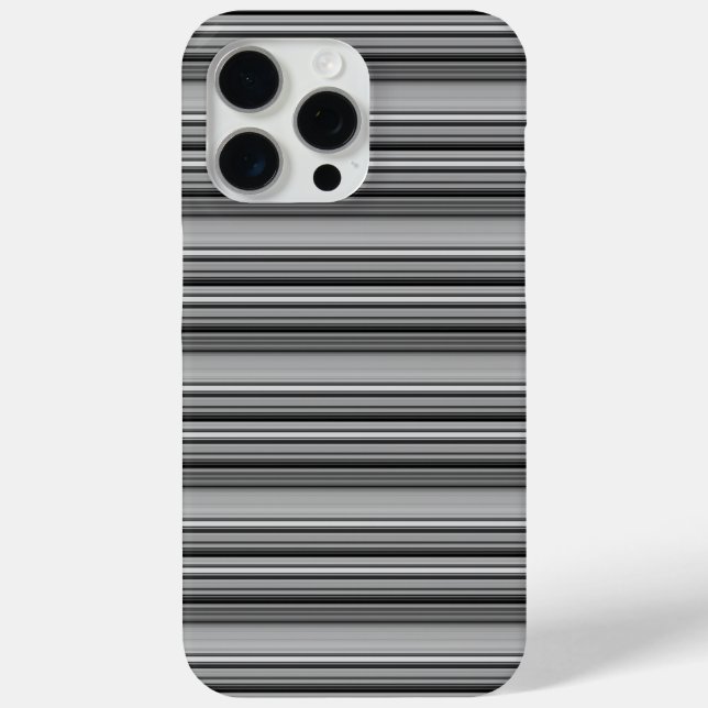 Coques Case-Mate iPhone Jolies rayures noir gris  (Verso)