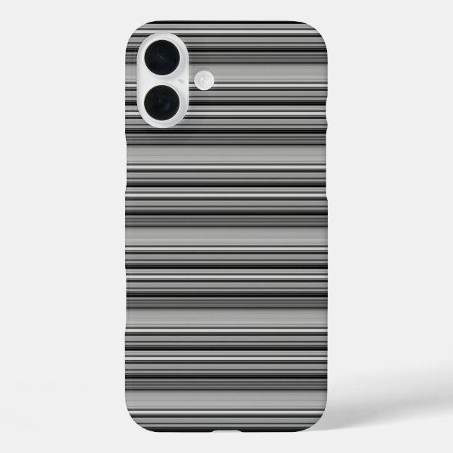 Coques Case-Mate iPhone Jolies rayures noir gris  (Verso)