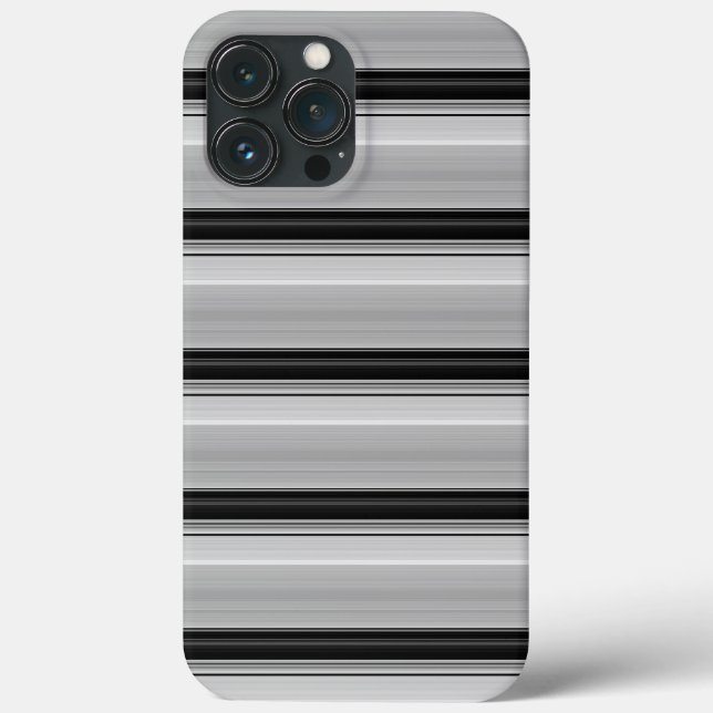 Coques Case-Mate iPhone Jolies rayures noir gris (Verso)