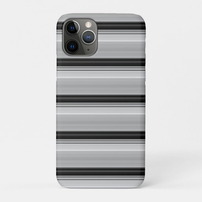 Coques Case-Mate iPhone Jolies rayures noir gris (Dos)