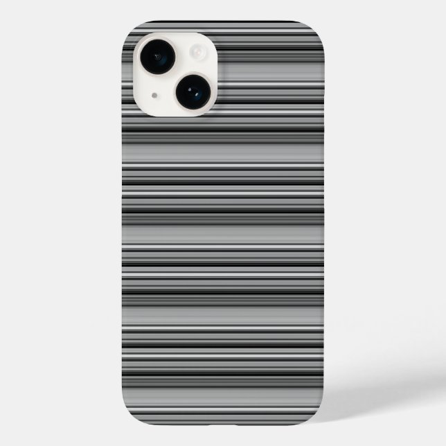 Coques Case-Mate iPhone Jolies rayures noir gris  (Verso)