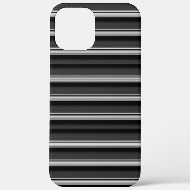 Coques Case-Mate iPhone Jolies rayures noir gris (Verso)