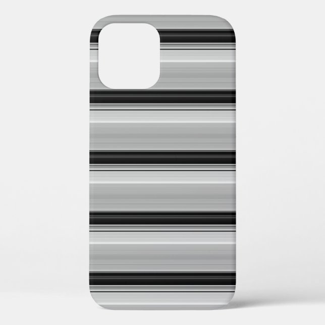 Coques Case-Mate iPhone Jolies rayures noir gris (Verso)