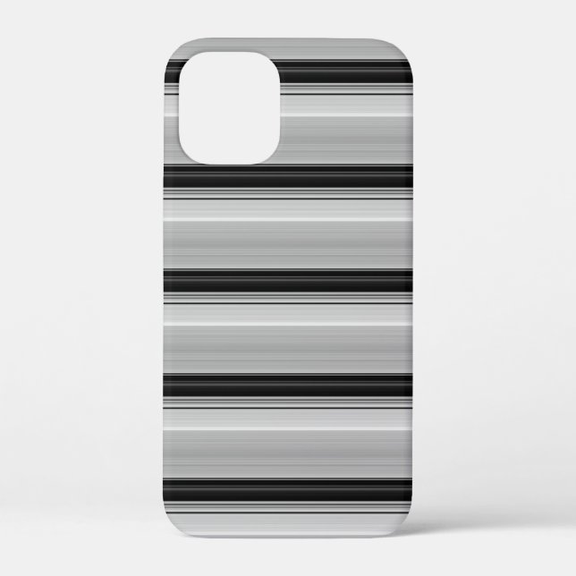 Coques Case-Mate iPhone Jolies rayures noir gris (Verso)