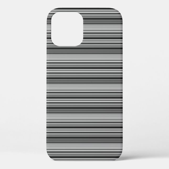 Coques Case-Mate iPhone Jolies rayures noir gris  (Verso)