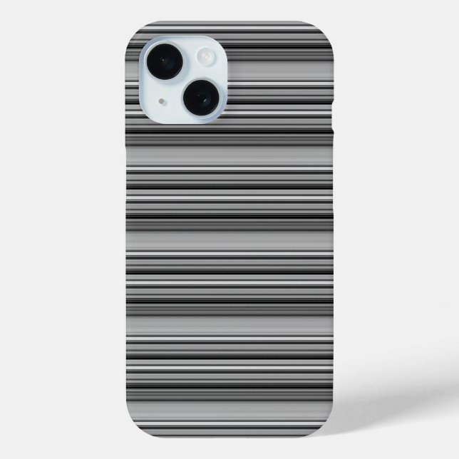 Coques Case-Mate iPhone Jolies rayures noir gris  (Verso)