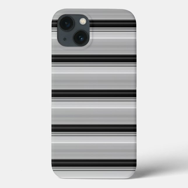 Coques Case-Mate iPhone Jolies rayures noir gris (Verso)