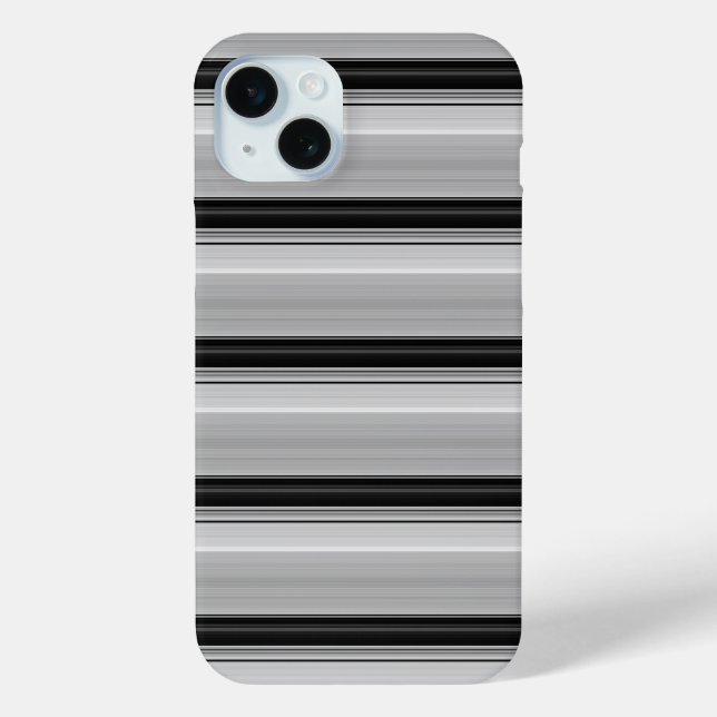 Coques Case-Mate iPhone Jolies rayures noir gris (Verso)