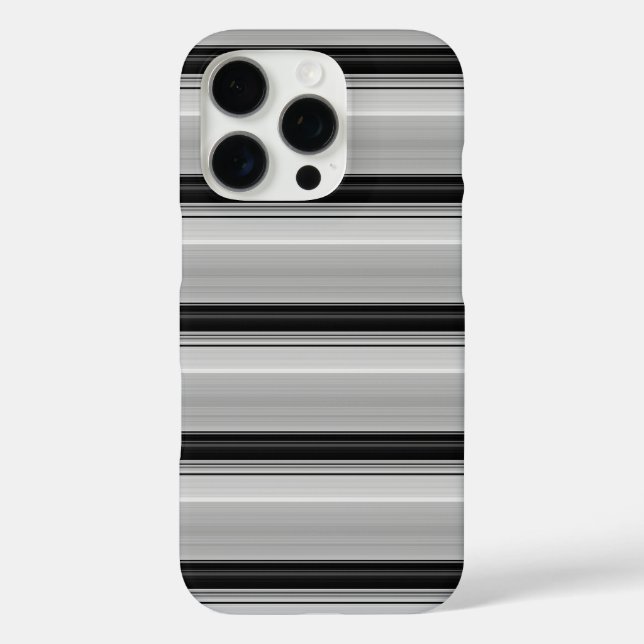 Coques Case-Mate iPhone Jolies rayures noir gris (Verso)