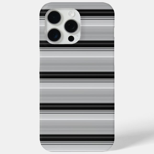 Coques Case-Mate iPhone Jolies rayures noir gris (Verso)