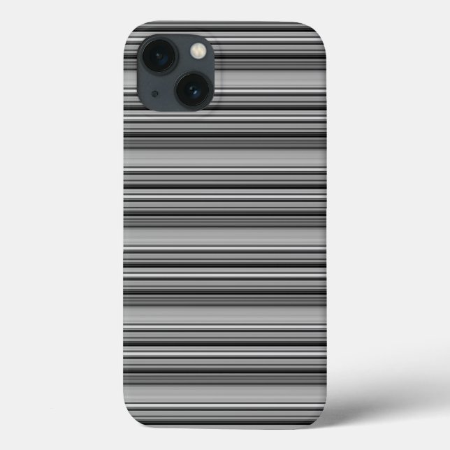 Coques Case-Mate iPhone Jolies rayures noir gris  (Verso)