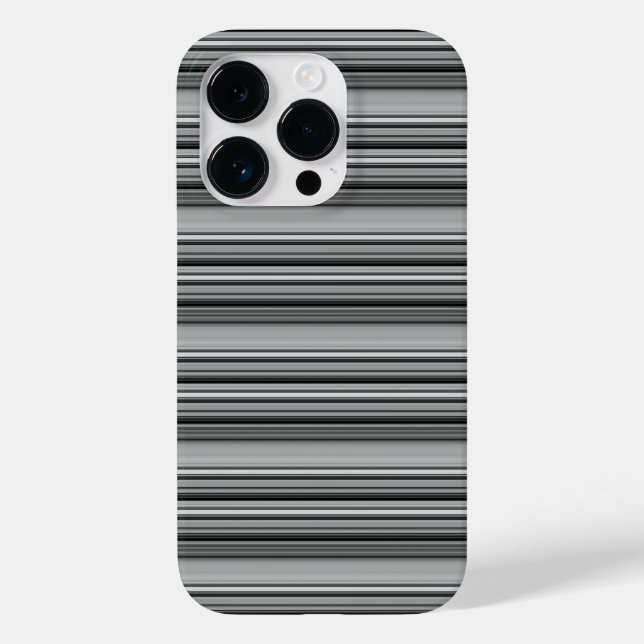 Coques Case-Mate iPhone Jolies rayures noir gris  (Verso)