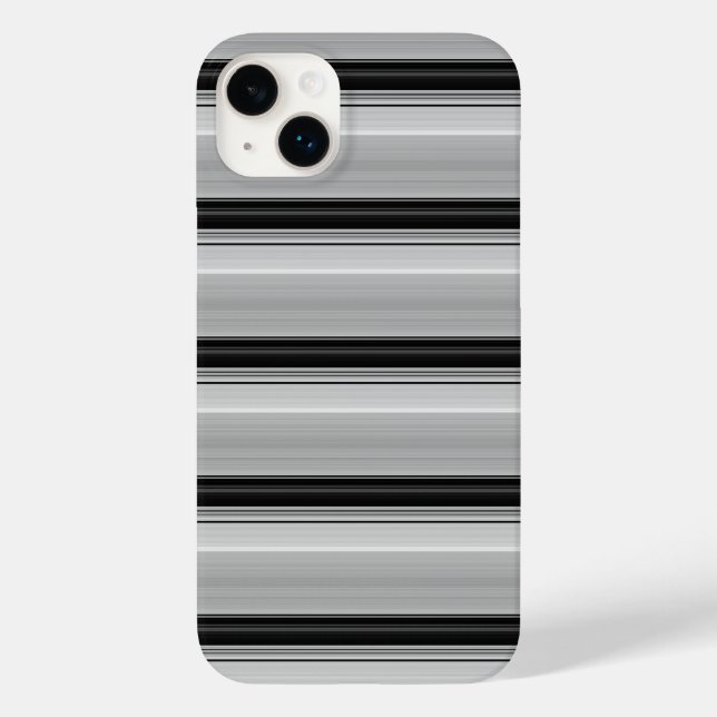 Coques Case-Mate iPhone Jolies rayures noir gris (Verso)