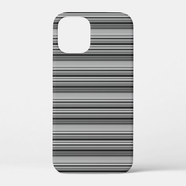 Coques Case-Mate iPhone Jolies rayures noir gris  (Verso)