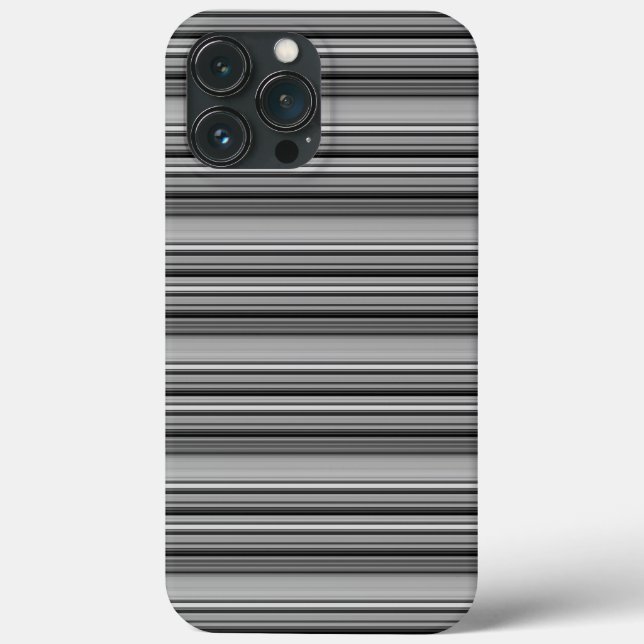 Coques Case-Mate iPhone Jolies rayures noir gris  (Verso)